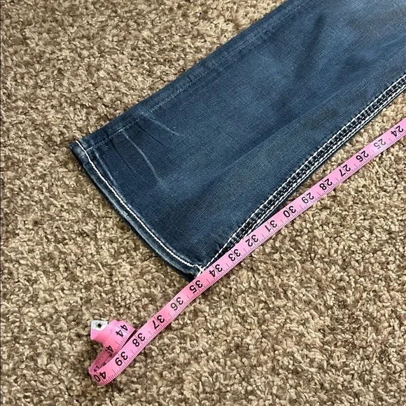 Rock Revival Women's Dark Blue Boot Cut Jeans with Contrast Stitching - Picture 8 of 8